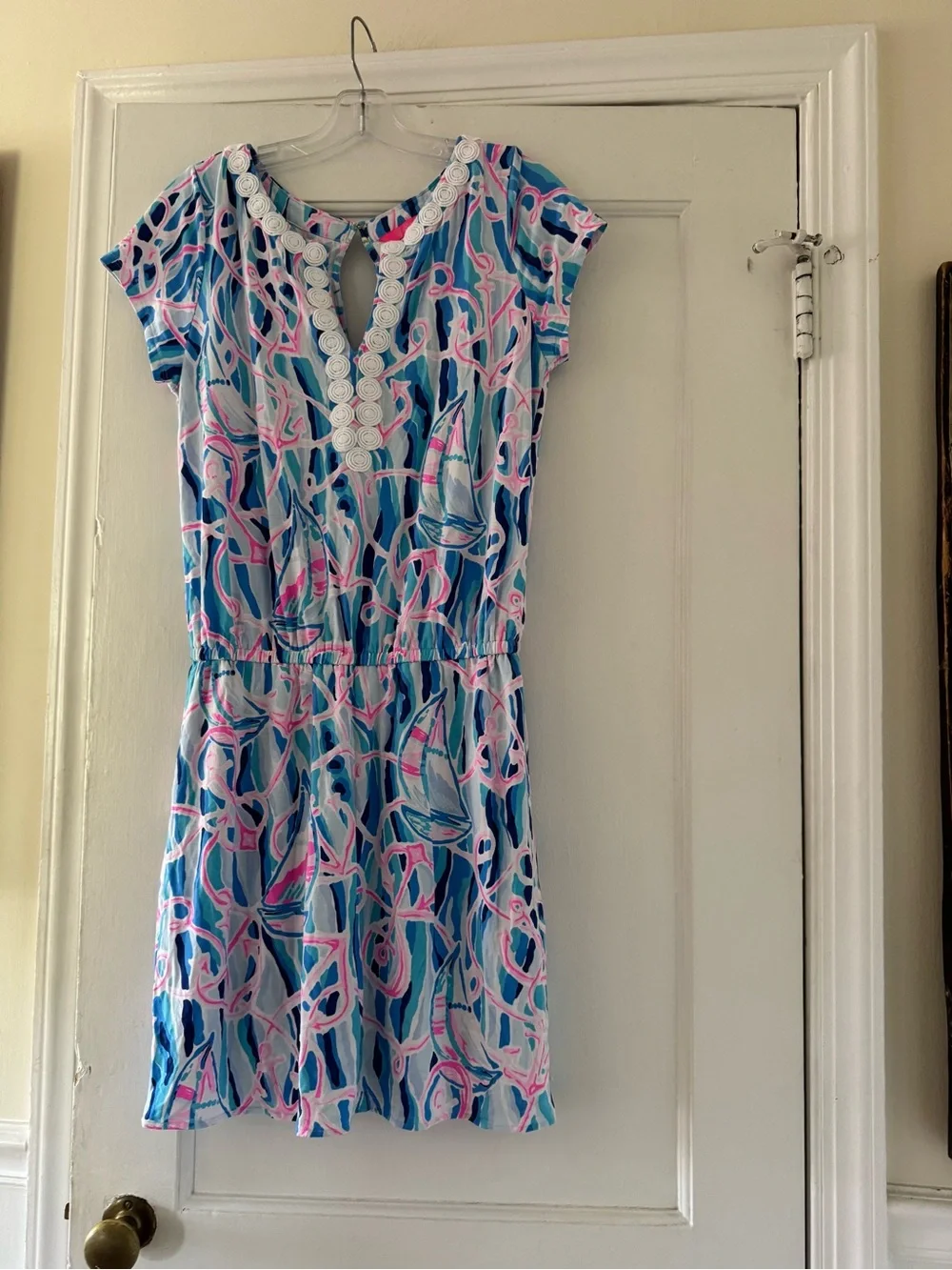 Lilly Pulitzer Reble Romper Dress Nautical Print - Picture 8 of 14